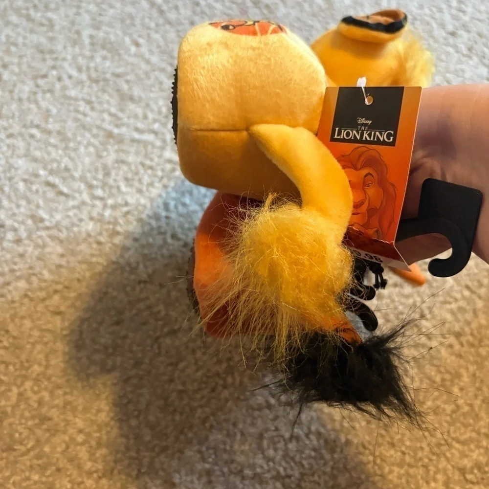 Disney Lion King Plush 3D Slippers NEW 9/10 11/12 Simba Pumba Kids